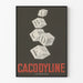 Vintage reklameplakat for Cacodyline Jammes grafiske kuber