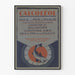 Vintage plakat med fiskeolie Calcoléol