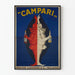 Vintage Campari reklameplakat - Elegance og kontrast i vægdekoration