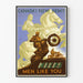 Vintage plakat for den canadiske militære engagementskampagne