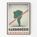 Vintage plakat Carbonsie - Forebyggelse af sundhed og forgiftninger