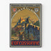 Vintage vægplakat af Château de Carcassonne