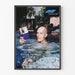 Vintage plakat af Carel Struycken sommerforelæsning i jacuzzi