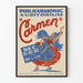 Vintage plakat Carmen Philharmonic Auditorium