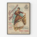 Vintage plakat Carmencita Waltz til musikalsk vægdekoration
