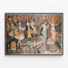 Vintage plakat Casino de Paris 16 Rue de Clichy — indrammet kunstværk på væggen