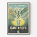 Vintage plakat Cauterets Svovlens hovedstad - Vægdekoration Bjerg
