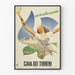 Vintage plakat Cava dei Tirreni til vægdekoration
