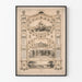 Vægplakat Centennial Jubilee 1876 - Historisk og patriotisk vægdekoration