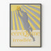 Vintage dekoration plakat med irradiert cereosin