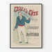 Vintage plakat af sangen "Ceux d’la Côte" af Marie Krysinska