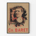 Vintage plakat af Ch. Baret til retro vægdekoration