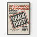 Vintage Hollywood Playhouse Plakat Chalk Dust 1936