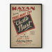 Vintage plakat af teateret Mayan 'Chalk Dust' 1936