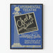 Plakat til Eksperimentel Teater Chalk Dust - Vintage Vægdekoration