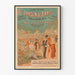 Vintage plakat af Paris' have, Champs-Élysées, forestilling og koncert