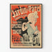 Vintage plakat af Jardin de Paris Champs-Élysées forestilling og natbal
