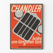 Vintage reklameplakat for Chandler radiatorgitter