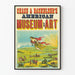 Vintage plakat fra American Museum of Art Chase & Bachelder's