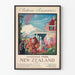 Vintage plakat Château Tongariro - Nationalpark i New Zealand