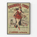 Vintage plakat af Bal og koncert Chaumière-Tivoli vægdekoration