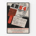 Vintage plakat af identitetsdetektion A.B.64 til vægdekoration