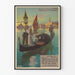 Vintage plakat af Østbanen Paris-Venedig