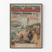 Vintage plakat af badebilletter Bretagne Orléans Jernbanen