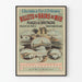 Vintage plakat af Orléans Jernbanen - Badebilletter i Bretagne