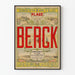 Vintage plakat af Berck Plage med Nord- og Østbanen