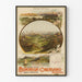 Vintage plakat af elektrisk jernbane Montreux-Oberland Bernese
