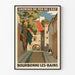 Vintage plakat over Østbanerne - Bourbonne-les-Bains