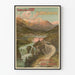 Vintage plakat af Østbanen Haute-Engadine