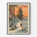 Vintage plakat af Østbanen Vosges - Vinter vægdekoration