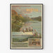Vintage plakat Nantes Ain Chemins de fer Paris Lyon Méditerranée