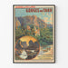 Vintage plakat af Chemins de Fer du Midi Gorges du Tarn vægdekoration