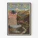 Vintage plakat af Chemins de Fer du Midi - Pyrénées stationer Les Eaux-Bonnes og Luchon