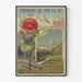 Vintage plakat af Chemins de Fer P.L.M. - Vallée de Zermatt, Mont Rose