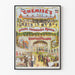 Vintage museum anatomisk plakat og kunstudstilling