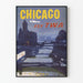 Vintage Chicago Fly TWA Plakat - Vægdekoration Rejse