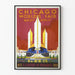 Vintage plakat fra Chicago Verdensudstilling 1933 - Vægdekoration