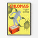 Vintage plakat CHLOMAG til problemer med cellernes ernæring