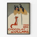 Vintage plakat Chocolat de Villars vægdekoration
