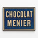 Vintage Chokolade Menier - Reklameplakat Retro — indrammet kunstværk på væggen