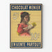 Vintage plakat Chocolat Menier - Retro vægdekoration