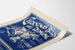 Vintage juleklokker ringer plakat Bleue