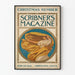 Vintage plakat af Scribner's Magazine Julenummer 1907