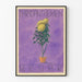 Dekorativ vintage plakat med krukke af krysantemum