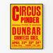 Vintage cirkusplakat Pinder i Dunbar - Retro vægdekoration