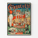 Vintage plakat af Sommercirkus og havefest